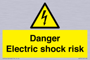 Danger Electric shock risk